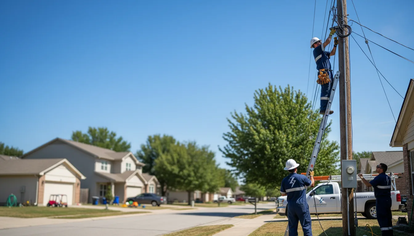 Residential electrician providing installation services in Elbing, KS